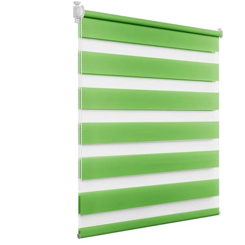 Verdunklungsrollo ohne Bohren 95 x 200 cm Hitzeschutz, Sichtschutz Rollo Fensterrollo inklusive Montagematerial für Tür & Fenster, Grün Verdunklungsrollo ohne Bohren 95 x 200 cm Hitzeschutz, Sichtschutz Rollo Fensterrollo inklusive Montagematerial für Tür & Fenster, Grün von LIJIAO