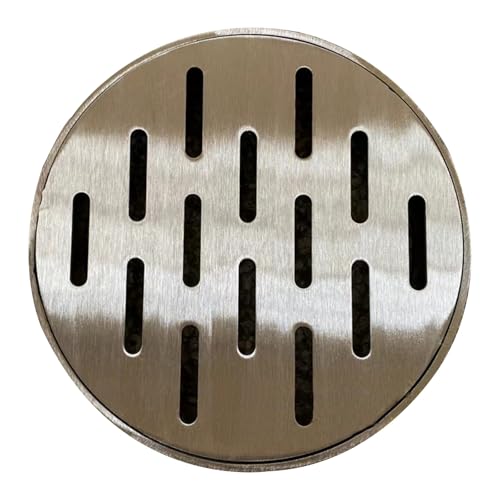 LIKANGLONGJU 30cm Edelstahl Schachtabdeckung, Runder Gullideckel, Klärgrubenabdeckungen mit Rahmen, Rostfrei, Geeignet für Straßen, Gärten von LIKANGLONGJU