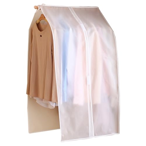 LIKANGLONGJU Durchscheinende, Mattierte Kleiderständer Abdeckung, PEVA Kleiderhülle Ohne Installation，Wasserdicht und Staubdicht(180x153cm/71x60in) von LIKANGLONGJU