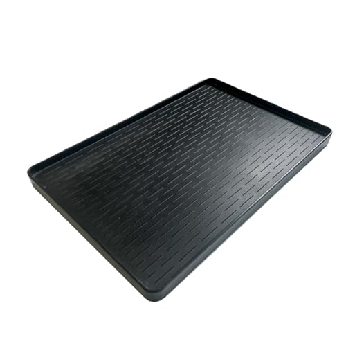 Tablett Schwarzes, Rechteckiges Kunststoff Tablett, Multifunktional, Wasserdicht, Einteilig Geformt, Geeignet für Zuhause, Restaurant Tablett Schwarzes, Rechteckiges Kunststoff Tablett, Multifunktional, Wasserdicht, Einteilig Geformt, Geeignet für Zuhause, Restaurant von LIKANGLONGJU
