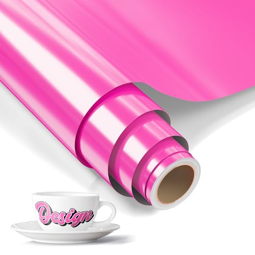 LIKCUT Vinylfolie Plotter Rosa, 30,5cm x 183cm Selbstklebend Plotterfolie Vinyl für alle plottermaschine, Permanente Vinyl für Bastelprojekte, Schilder, Scrapbooking LIKCUT Vinylfolie Plotter Rosa, 30,5cm x 183cm Selbstklebend Plotterfolie Vinyl für alle plottermaschine, Permanente Vinyl für Bastelprojekte, Schilder, Scrapbooking von LIKCUT