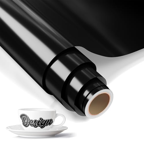 LIKCUT Vinylfolie Plotter Schwarz, 30,5cm x 183cm Selbstklebend Plotterfolie Vinyl für alle plottermaschine, Permanente Vinyl für Bastelprojekte, Schilder, Scrapbooking LIKCUT Vinylfolie Plotter Schwarz, 30,5cm x 183cm Selbstklebend Plotterfolie Vinyl für alle plottermaschine, Permanente Vinyl für Bastelprojekte, Schilder, Scrapbooking von LIKCUT