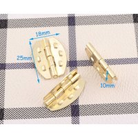 10Pcs Licht Gold Scharniere Schrank Box Mini Dekorative Holz Scharnier Hardware von LIKEBAGS