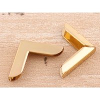 16Pcs Gold Ecken 1 1/4" Ecke Dekorative Bein Protector Metall Tipps Halterung Buch Dekoration von LIKEBAGS
