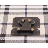 2Sets Geprägt Box Riegel 53 45mm Vintage Hasp Hardware Brust Koffer Decration Metall Schloss Fangen Holzboxen Machen von LIKEBAGS