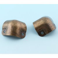 Antike Bronze Ecken - 8Pcs Dekorative Bein Ecke Protector Metall Tipps Halterung Handtasche Handwerk von LIKEBAGS