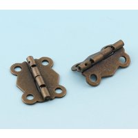 Antike Bronze Scharniere 20Pcs 32 26mm Schrank Box Mini Dekorative Holz Hardware von LIKEBAGS