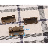 Antike Bronze Scharniere Schrank Box Mini Dekorative Holz Hardware 8 Stück von LIKEBAGS