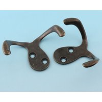 Antike Bronze Wand Haken Starke Mount Hut Vintage Kopf Forstwirtschaft Massive Messing Möbel Hardware von LIKEBAGS