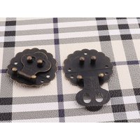 Antike Geprägte Box Riegel 40mm Vintage Hasp Hardware Brust Koffer Schnalle Metall Schloss Fangen Holzboxen Machen von LIKEBAGS