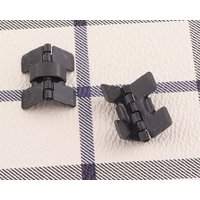 Schwarze Scharniere Schrank Box Mini Fixierung Dekorative Holz Scharnier Hardware 8 Stück von LIKEBAGS