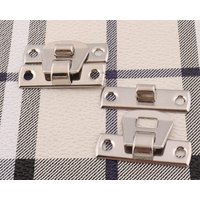 Silber Box Riegel 6Pcs 32 22mm Hasp Hardware Schloss Schnalle Metall Fangen Holzboxen Machen von LIKEBAGS
