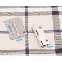 Silber Scharniere Schrank Box Mini Dekorative Holz Hardware 8 Stück von LIKEBAGS