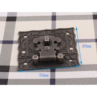 Vintage Hasp-50mm-Box Riegel Box Hardware Brust Koffer Schnalle Metall Schloss Fangen Holzboxen Machen von LIKEBAGS
