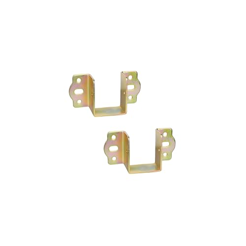 LIKERAINY Mittelstütze Bettverbinder Bettbeschlag Holzbalkenaufhängung Breite 40 mm Bettwinkel zum Einhängen Einhängebeschlag für Bettgeländer Bettrahmenprojekt Metall 2 Stück von LIKERAINY