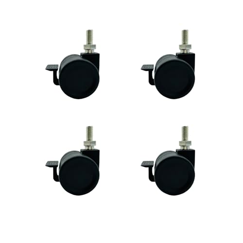 LIKERAINY Nylon-Lenkrollen für Möbel mit Bremse CH2611 mit Gewindebefestigung Ersatz für Möbel Roller Lenkrolle Schrankrollen Moebelrollen Tischrollen Raddurchmesser Ø 38mm 4 Stück LIKERAINY Nylon-Lenkrollen für Möbel mit Bremse CH2611 mit Gewindebefestigung Ersatz für Möbel Roller Lenkrolle Schrankrollen Moebelrollen Tischrollen Raddurchmesser Ø 38mm 4 Stück von LIKERAINY