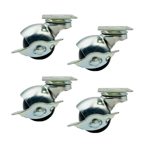 LIKERAINY PP-Lenkrollen für Möbel mit Bremse IC2711A mit Plattenbefestigung Ersatz für Möbel Roller Lenkrolle Schrankrollen Moebelrollen Tischrollen Raddurchmesser Ø 40mm 4 Stück LIKERAINY PP-Lenkrollen für Möbel mit Bremse IC2711A mit Plattenbefestigung Ersatz für Möbel Roller Lenkrolle Schrankrollen Moebelrollen Tischrollen Raddurchmesser Ø 40mm 4 Stück von LIKERAINY