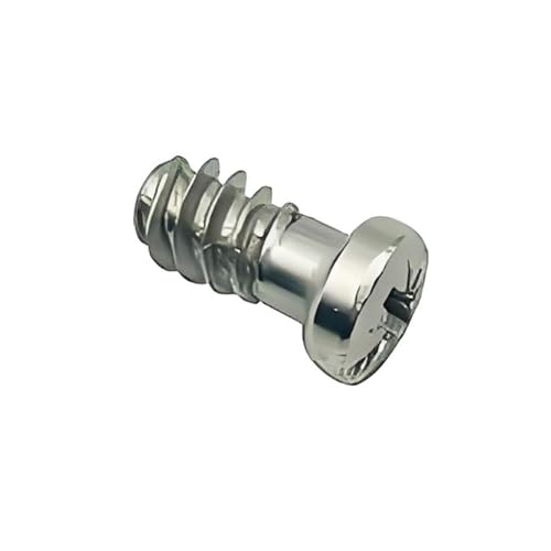 LIKERAINY Stahl Euro-Schrauben 6,4 x 12 mm Möbelbefestigungen Bohrungsdurchmesser 5 mm Schrauben für Schränke Scharniere Maschinenschrauben Kreuzschlitzschraube 200 Stück von LIKERAINY