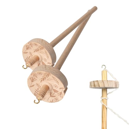 Exquisite 2er Set Holz Handspindel für perfektes Spinnen und Weben - Handgefertigte Drop Spindel mit kunstvollen Schnitzereien Exquisite 2er Set Holz Handspindel für perfektes Spinnen und Weben - Handgefertigte Drop Spindel mit kunstvollen Schnitzereien von LIKEUDO