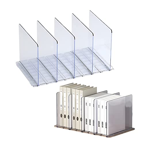 LIKEUDO Fünf Reihen Transparent Einstellbar Handtaschen Aufbewahrung Ablage Skalierbar Handtaschen Regaltrenner Aufbewahrung Ablage Handtasche Display Rack Taschenhalter Handtaschen Familienschrank von LIKEUDO