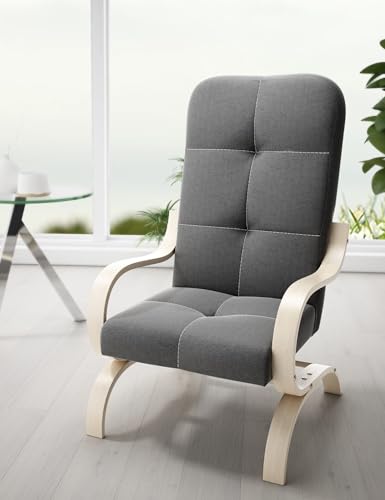 LIKMA Dunkelgrau Manila Sessel Wohnzimmer mit Armlehnen Relaxsessel 65x97x79 cm cm Finnische Stil Skandinavischer Armlehnensessel Polstersessel Stuhl Living Room LIKMA Dunkelgrau Manila Sessel Wohnzimmer mit Armlehnen Relaxsessel 65x97x79 cm cm Finnische Stil Skandinavischer Armlehnensessel Polstersessel Stuhl Living Room von LIKMA