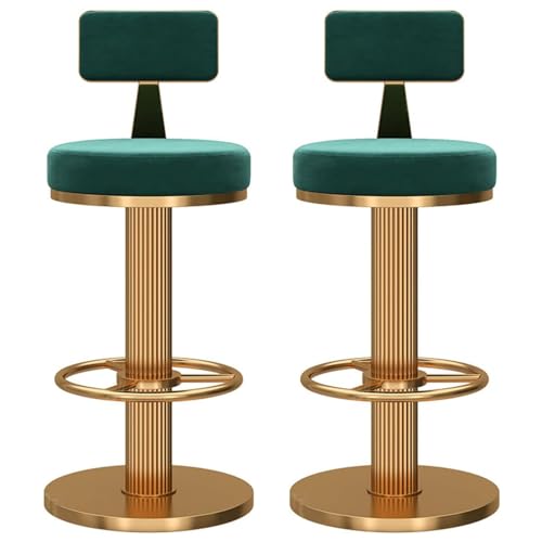 LIKUHLI Moderne Barhocker aus Samt mit Drehfunktion, 2er-Set, mit Verstellbarer Höhe und bequemer Rückenlehne, stilvolle Hochstühle für Kücheninseln, robust und mit Einer Tragkraft LIKUHLI Moderne Barhocker aus Samt mit Drehfunktion, 2er-Set, mit Verstellbarer Höhe und bequemer Rückenlehne, stilvolle Hochstühle für Kücheninseln, robust und mit Einer Tragkraft von LIKUHLI
