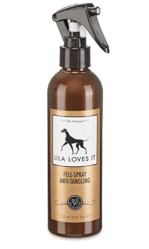 Fellpflege für Hunde – natürlicher Hunde Conditioner zum Sprühen mit Aloe Vera, verhindert Verfilzung & verleiht Glanz, FELL-SPRAY ANTI-TANGLING von LILA LOVES IT, 250 ml von LILA LOVES IT