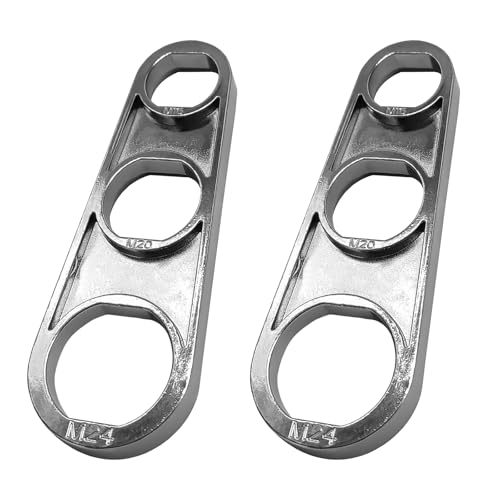 2 Stück Wasserhahn Schlüssel, Wasserhahn-Belüfter-Entfernungswerkzeug, Wasserhahn Sieb Schlüssel, Mischdüsenschlüssel, Trahlregler Schlüssel, Wasserhahn Bubbler, 6Größen,M16/M18/M20/M22/M24/M28 von LILELIG