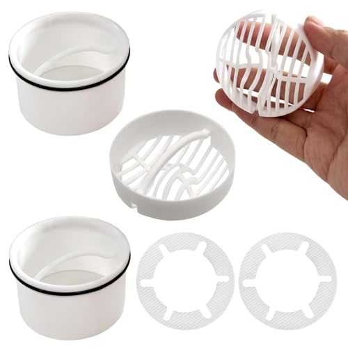Haarsieb Dusche 2 PCS Haarsieb Dusche Groß Dusche Haarfänger Abflusssieb Dusche Haarfänger Dusche Sieb Dusche Abfluss Haare Kompatibel mit Ablaufgarnitur 6960 6963 6961 6962 Haarsieb-Dusche von LILELIG