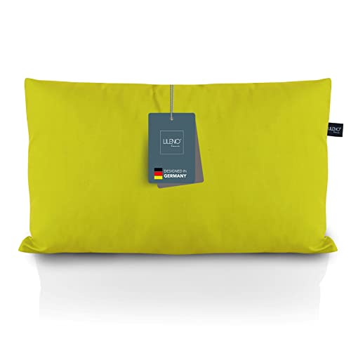 LILENO HOME 2er Set Kissenbezug 30x50 cm [Grün] - super weiche Kissenhülle [ohne Füllkissen] - Kissenbezug mit Reißverschluss für Drinnen & Draußen Kissen - Capri von LILENO HOME