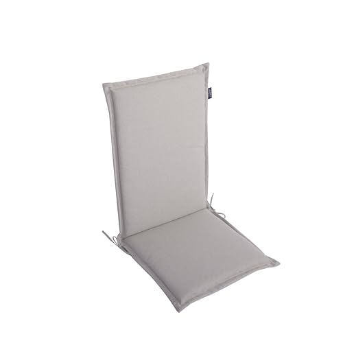LILENO HOME Gartenstuhl Auflagen als [1er Set - Hochlehner] in Creme - Bequeme Liegen als Sitzauflagen für Gartenmöbel - Stuhlkissen für Gartenstühle und Klappstühle Malt von LILENO HOME