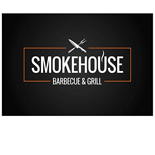 LILENO HOME Grill u. BBQ Matte 75 x 120 cm (Smokehouse) - als perfekte bodenschutz Unterlage für Gas Holzkohlegrill - Grillunterlage Bodenschutzmatte Familien-Grillabend, 70190 von LILENO HOME