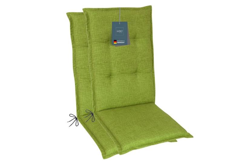 LILENO HOME Hochlehnerauflage Gartenstuhl Auflage, bequeme Sitzauflage für Gartenmöbel, Stuhlkissen, (2 St., 2er Set), Polsterauflage Bordeaux, Sitzpolster für Klappstühle von LILENO HOME