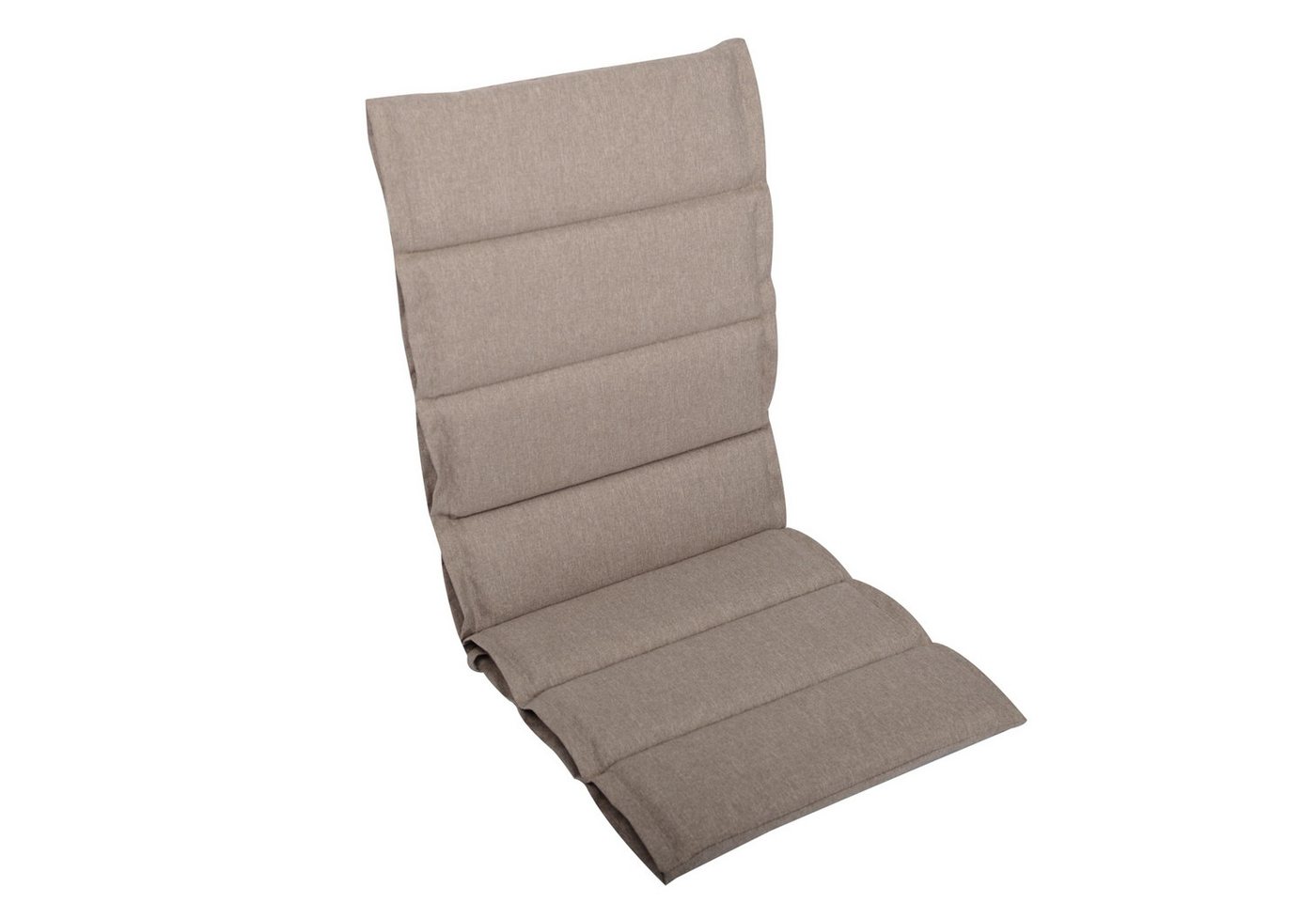 LILENO HOME Hochlehnerauflage bequeme Sitzauflage für Gartenmöbel, Stuhlkissen für Klappstühle, (1 St., 1er Set), 1er Set Polsterauflage in Taupe, Sitzpolster waschbar von LILENO HOME