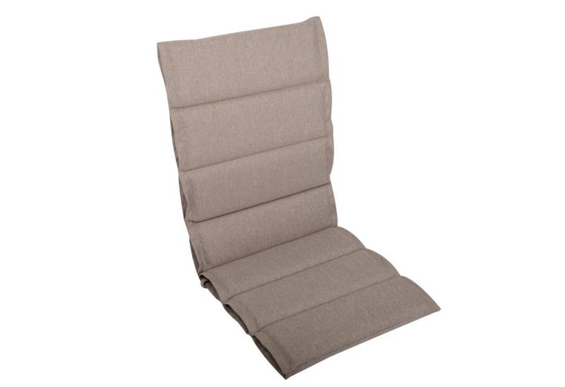 LILENO HOME Hochlehnerauflage bequeme Sitzauflage für Gartenmöbel, Stuhlkissen für Klappstühle, (1 St., 1er Set), 1er Set Polsterauflage in Taupe, Sitzpolster waschbar von LILENO HOME