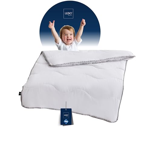 LILENO HOME Kinder 4-Jahreszeiten Bettdecke 100x135 cm [1er Set] mit Sanitized Hypoallergen - Kinder-Bettdecke 100x135 cm bestehend aus 2 Bettdecken - als Sommer u. Winter Decke - Kochfest bis 95°C von LILENO HOME