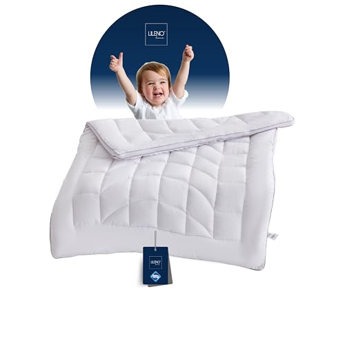 LILENO HOME Kinder Sommerdecke 100x135 cm [1er Set] mit CoolComfort Klimanetz - extra weiche Kinder-Bettdecke 100x135 cm - perfekt als leichte Sommer Decke - waschbar bis 95°C von LILENO HOME