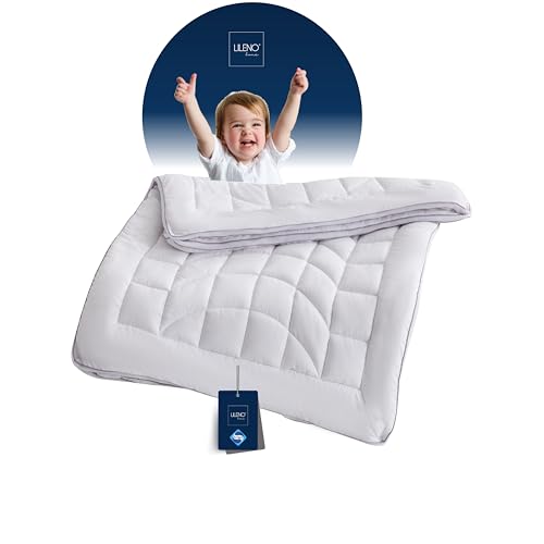LILENO HOME Kinder Winterdecke 100x135 cm [1er Set] mit CoolComfort Klimanetz - extra weiche Kinder-Bettdecke 100x135 cm als Steppdecke - als warme Winter Decke - Kochfest bis 95°C von LILENO HOME
