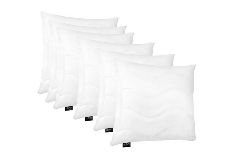 LILENO HOME Kopfkissen - gestepptes Kissen in verschiedenen Größen - Made in Germany, Füllung: 100% Polyester, Rückenschläfer, Seitenschläfer, Bauchschläfer, Spar-Set, 6er Set, Dekokissen 45x45 cm, allergikergeeignet, Bettkissen oder Kopfkissen von LILENO HOME