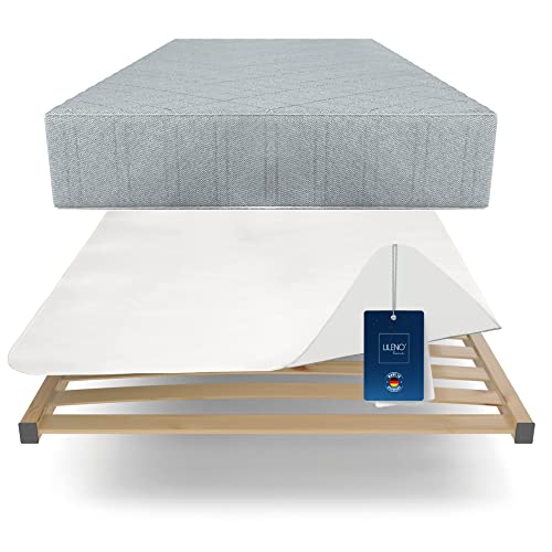 LILENO HOME Matratzen Anti Rutsch Matte für Lattenrost (120x200 cm) - Dünner Matratzenschoner für Matratze - Anti Rutsch Vlies als Matratzen Stopper - Waschbar von LILENO HOME