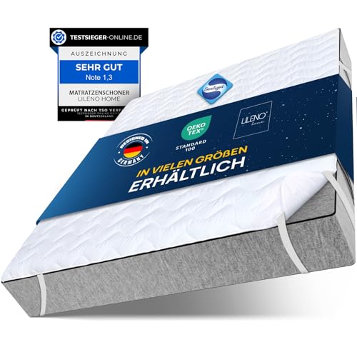 LILENO HOME Matratzenschoner 180x200 cm - Matratzenauflage 180x200 atmungsaktiv u. waschbar- extra weicher Matratzenschoner als Matratzen-Cover u. Schoner für Topper, Boxspringbett u. als Unterbett LILENO HOME Matratzenschoner 180x200 cm - Matratzenauflage 180x200 atmungsaktiv u. waschbar- extra weicher Matratzenschoner als Matratzen-Cover u. Schoner für Topper, Boxspringbett u. als Unterbett von LILENO HOME
