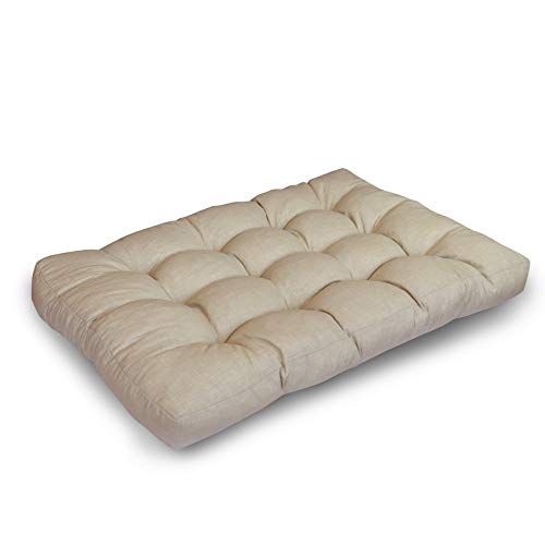 LILENO HOME Palettenkissen Set Beige - Sitzkissen 120x80x20 cm - Polster für Europaletten - Palettenkissen Outdoor als Sitzkissen für Palettenmöbel LILENO HOME Palettenkissen Set Beige - Sitzkissen 120x80x20 cm - Polster für Europaletten - Palettenkissen Outdoor als Sitzkissen für Palettenmöbel von LILENO HOME