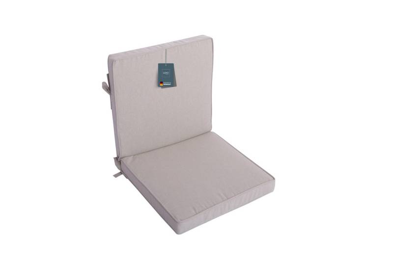 LILENO HOME Polsterauflage Niedriglehner, bequeme Sitzauflage für Gartenmöbel, Stuhlkissen, (1er Set), Gartenstuhl Auflage in Creme, Sitzpolster waschbar von LILENO HOME