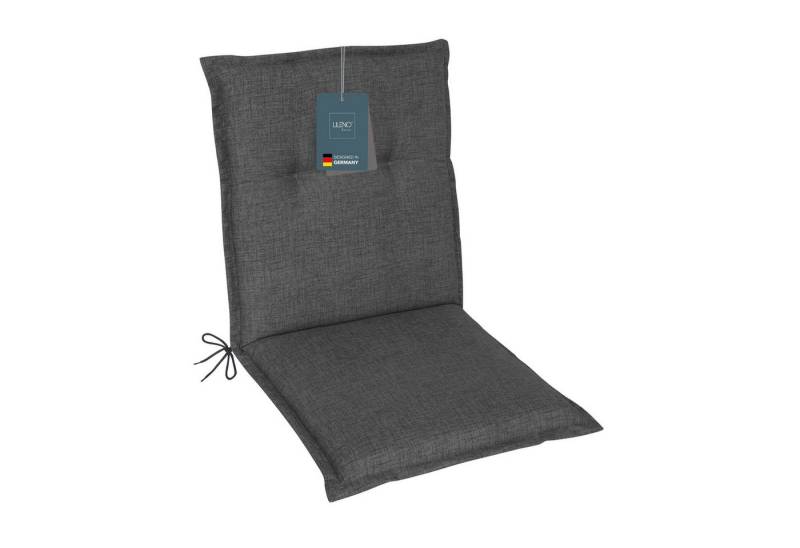 LILENO HOME Polsterauflage Niedriglehner, bequeme Sitzauflage für Gartenstühle, Stuhlkissen, (1 St., 1er Set), Gartenstuhl Auflage Anthrazit, Sitzpolster waschbar von LILENO HOME