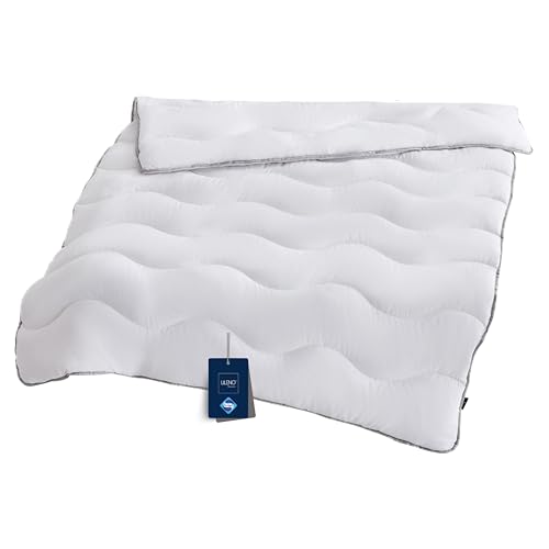 LILENO HOME Premium Sommerdecke 135x200 cm [1er Set] mit Sanitized Hypoallergen - extra weiche Bettdecke 135x200 cm - perfekt als leichte Sommer Decke - waschbar bis 95°C von LILENO HOME