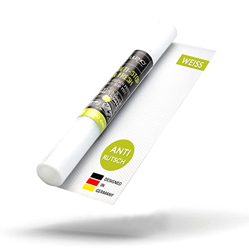 LILENO HOME Schubladenmatte 30x150 cm (Weiss) 1er Set - Antirutschmatte Schubladen als Schubladeneinlage für Kühlschrank - Schublade Einlagen zuschneidbar als Antirutschmatten Küche von LILENO HOME