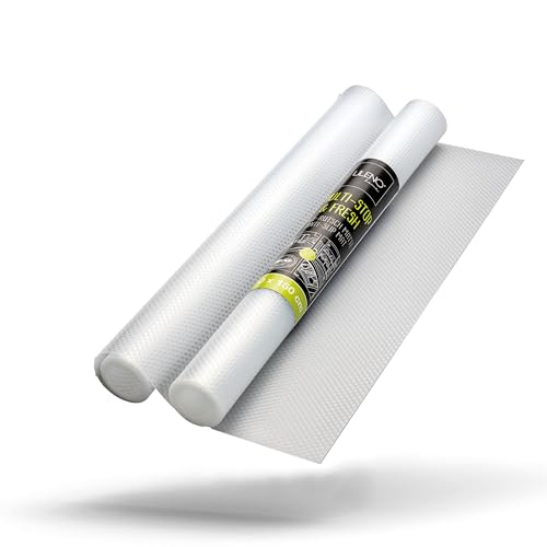 LILENO HOME Schubladenmatte 30x150 cm 2er Set (transparent) - Antirutschmatte Schubladen als Schubladeneinlage für Kühlschrank - Schublade Einlagen zuschneidbar als Antirutschmatten Küche von LILENO HOME