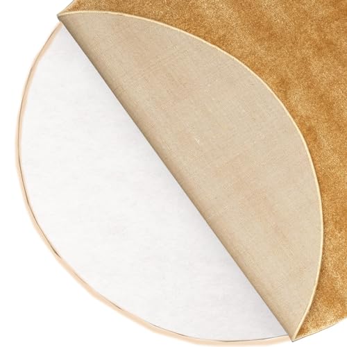 LILENO HOME Teppich-Unterlage rutschfest [100 cm rund] aus Vlies dünn - Anti-Rutsch-Matte zuschneidbar - Antirutschmatte Teppich Stopper - Universal Teppichunterlage - Rutschmatte Teppichstopper von LILENO HOME