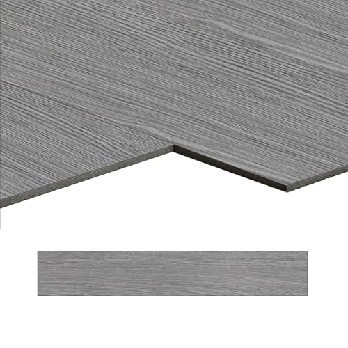 LILIIN 18 Stück PVC Bodenbelag Selbstklebend Vinylboden Holzmaserung Dielen, Wasserfest Bodenfliesen, Schneidbar Fliesen, für Schlafzimmer, Küche, Wohnzimmer, Holz-Effek, Typ E, 2,5 m² von LILIIN