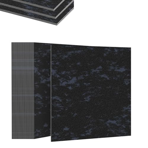 LILIIN 27 Stück Bodenbelag PVC Selbstklebend Bodenfliesen, Betonoptik Vinylboden, Klebefliesen Boden 30cm×30cm, Fliesenaufkleber Rutschfeste Venylbodenbelag für Schlafzimmer, Küche, Typ G, 2.51m² von LILIIN
